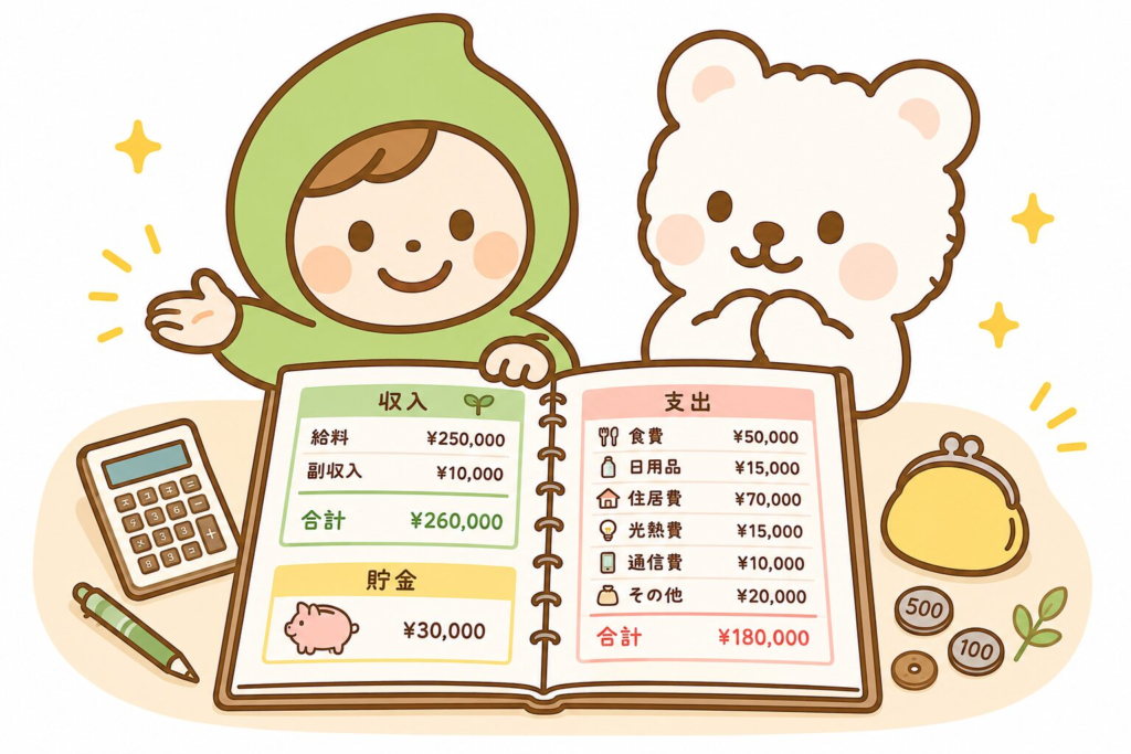 まめことこりんの家計簿